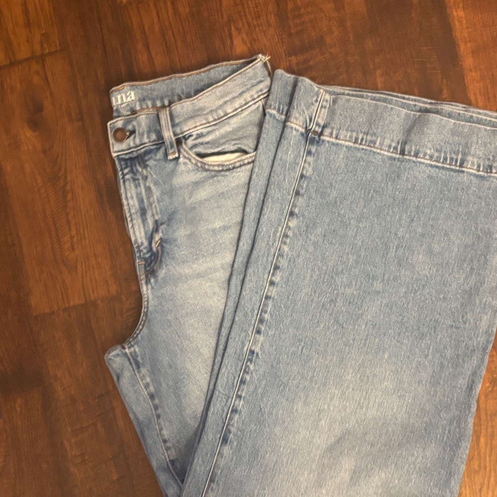 a.n.a Women's High-Rise Wide Leg Denim Jeans